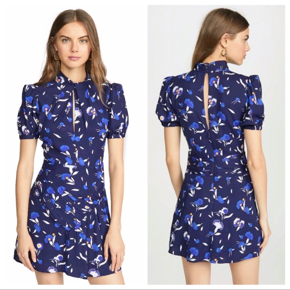 ☀️+ extra 50% off!☀️ Self-Portrait Blue Floral Mini Dress